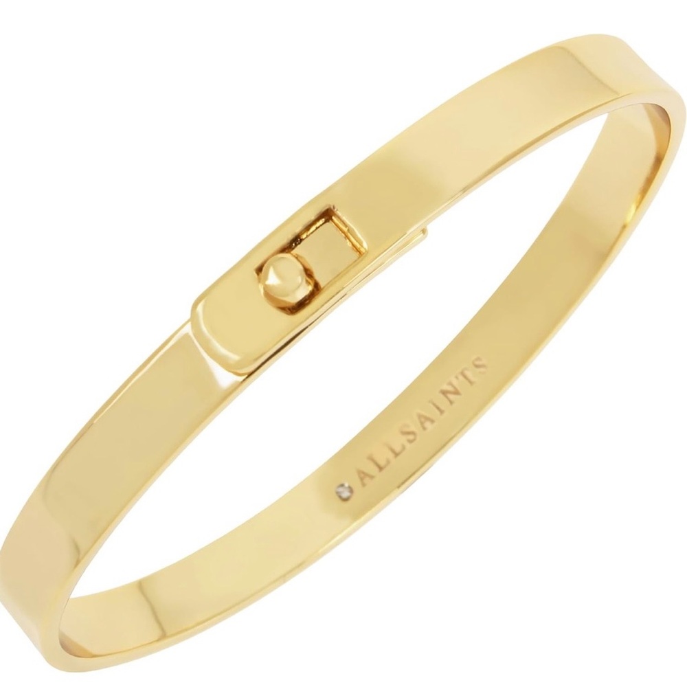 All Saints Polished Gold Bracelet